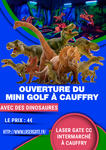 Mini golf avec des dinosaures