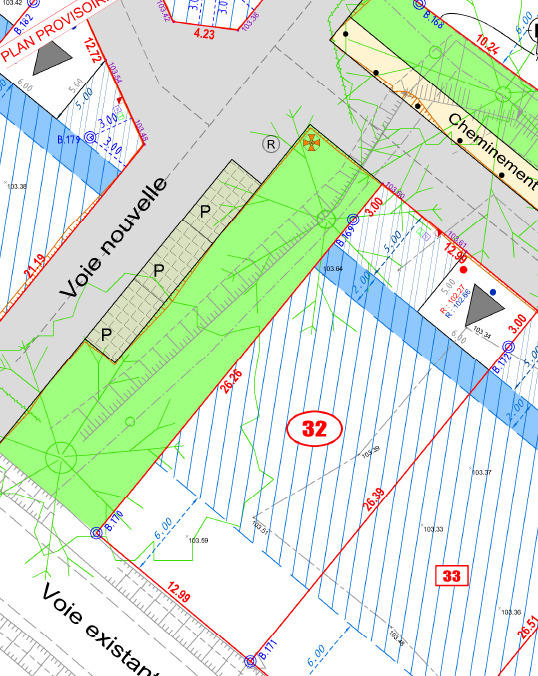 Terrain constructible - 381 m²