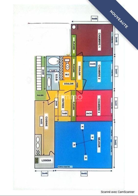 Appartement - 84 m² - 5 pièces