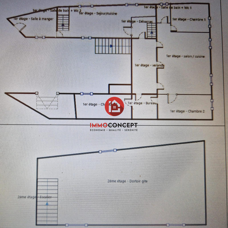 Maison ancienne - 180 m² - 8 pièces