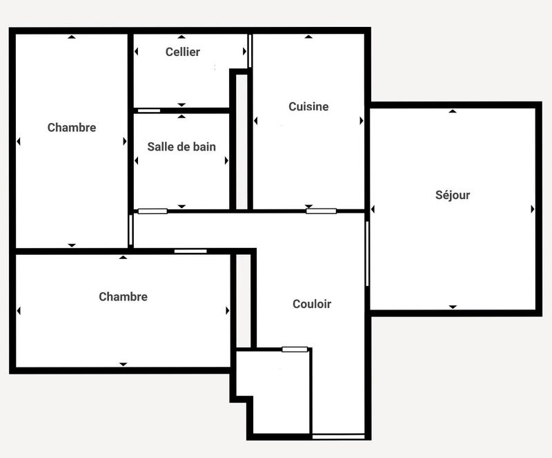 Appartement - 77 m² - 3 pièces