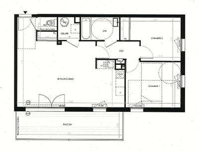 Appartement - 68 m² - 3 pièces