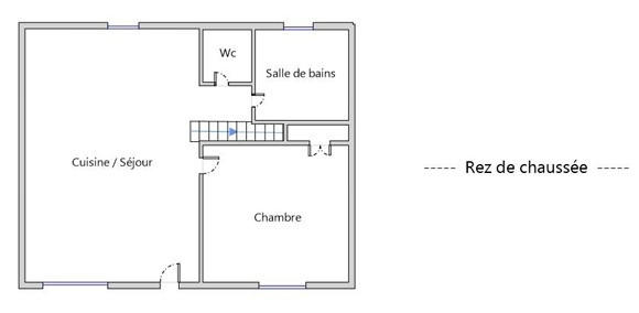 Maison - 62 m² - 3 pièces