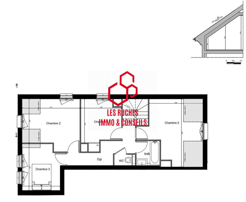 Appartement - 118 m² - 6 pièces