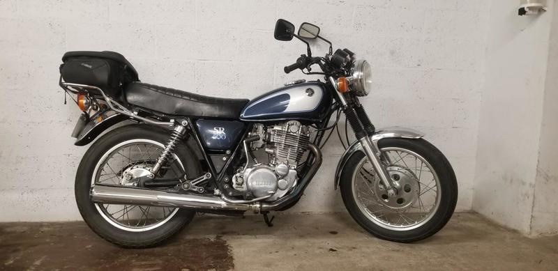 Yamaha Sr 500 yamaha bleu 0500 680