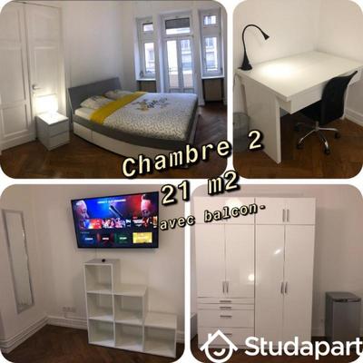 Chambre - 16 m² - 1 pièce