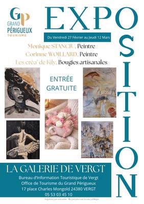 Exposition de Monique Stanciu, Corinne Woillard et les créa' de Kily