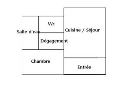 Appartement - 49 m² - 2 pièces