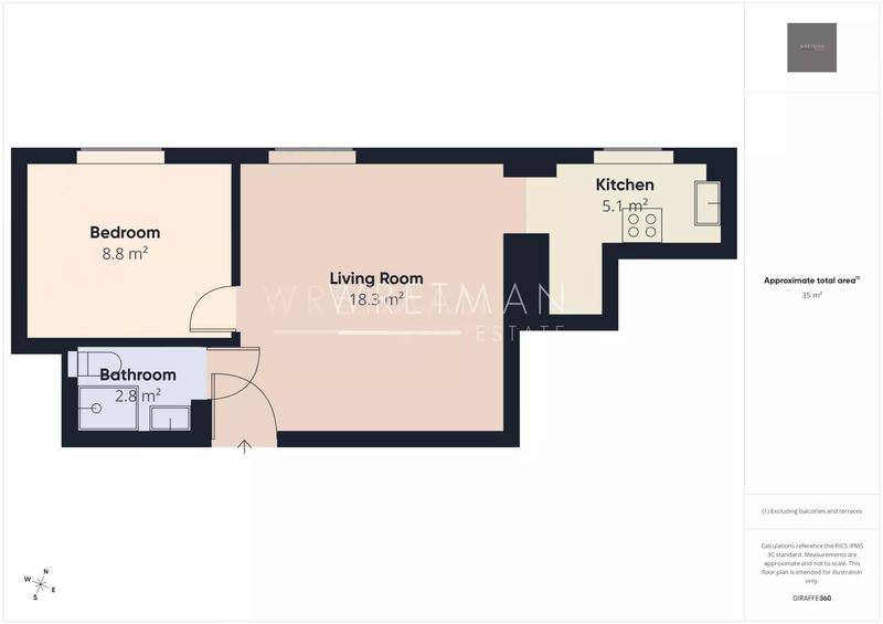 Appartement - 36 m² - 2 pièces