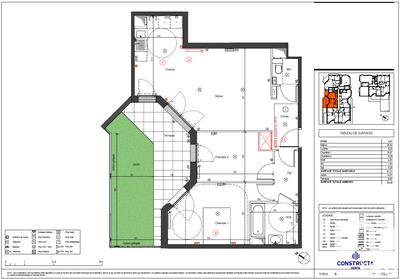 Appartement - 67 m² - 3 pièces