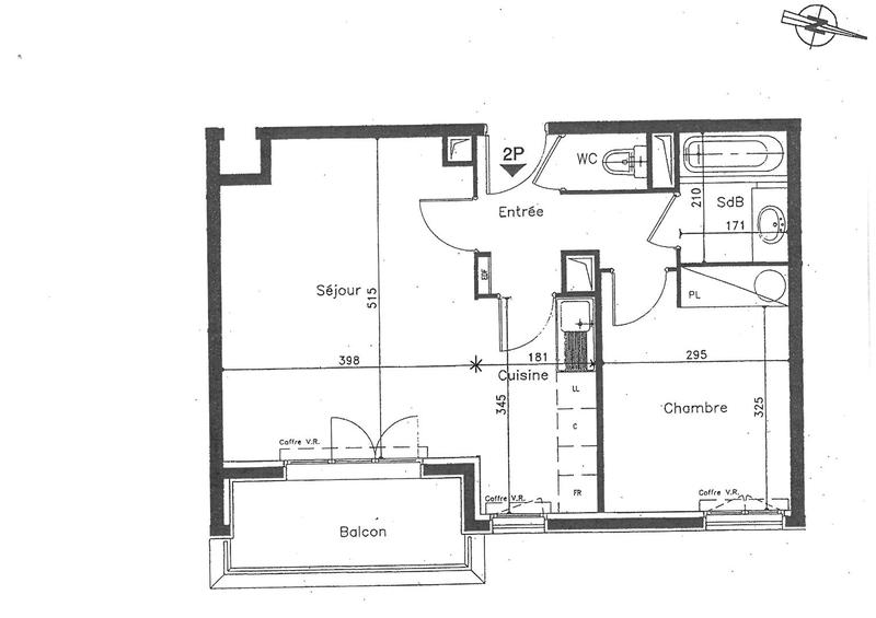 Appartement - 47 m² - 2 pièces