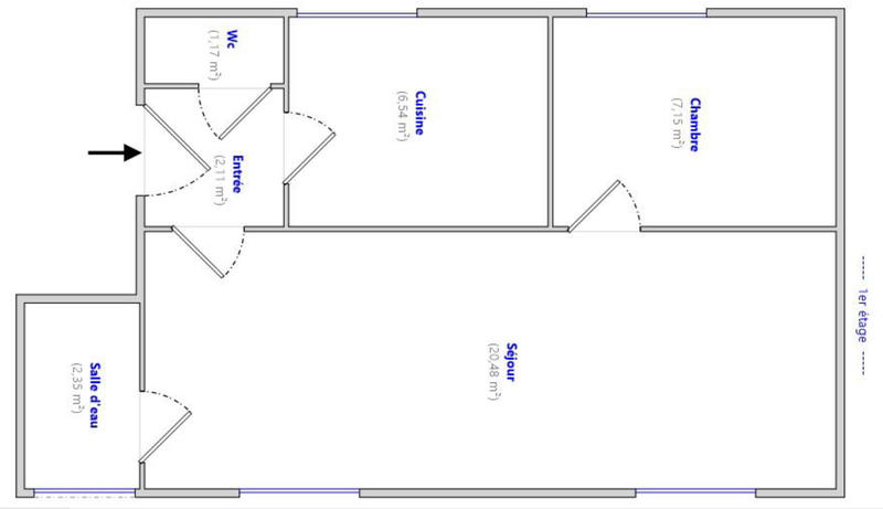 Appartement - 40 m² - 2 pièces