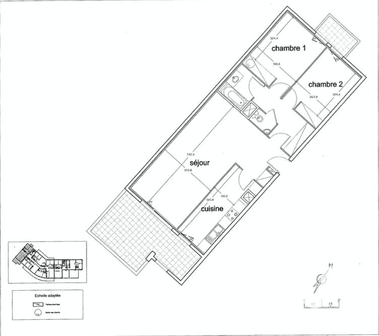 Appartement - 73 m² - 3 pièces