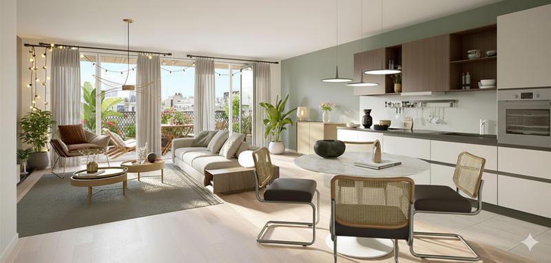 Appartement - 64 m² - 3 pièces