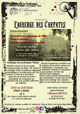 Soirée-Enquête &quot;l'Auberge des Carpates&quot;