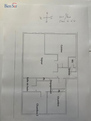 Appartement - 70 m² - 3 pièces