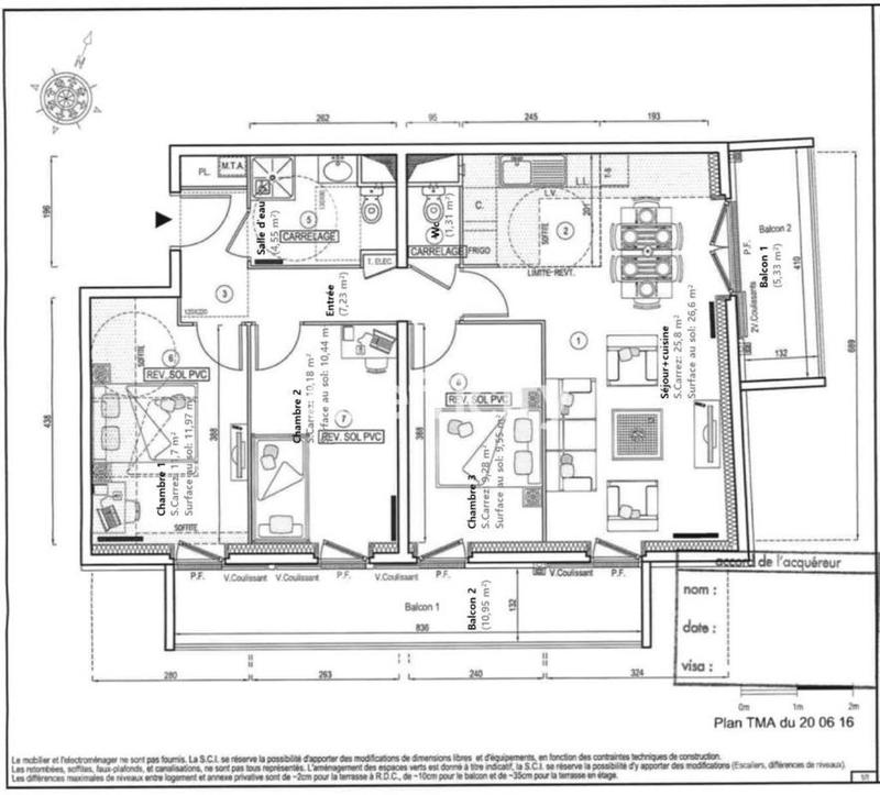Appartement - 70 m² - 4 pièces