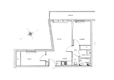 Appartement - 45 m² - 3 pièces