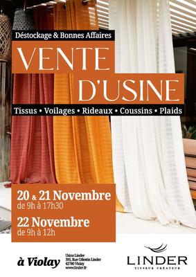 Vente d'usine Linder