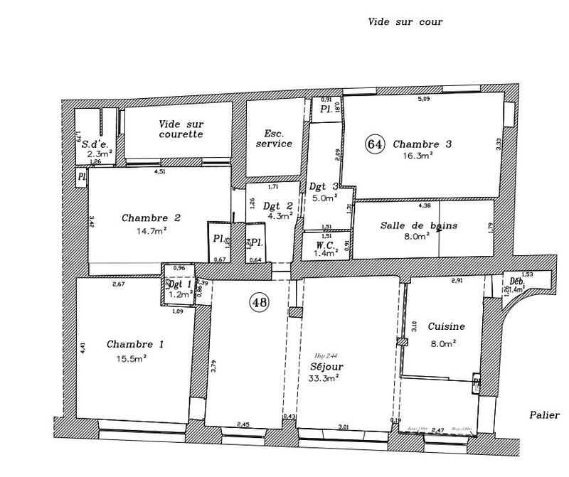 Appartement - 111 m² - 4 pièces