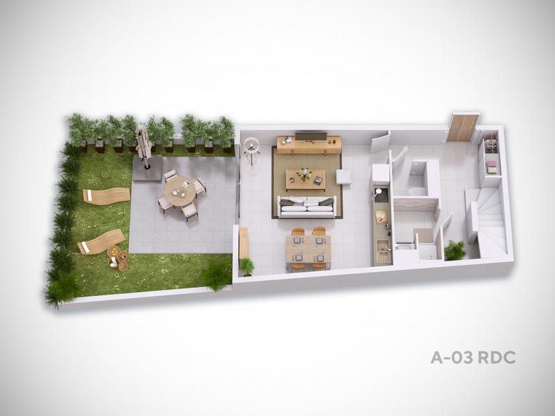 Appartement - 26 à 106 m² - 3 pièces