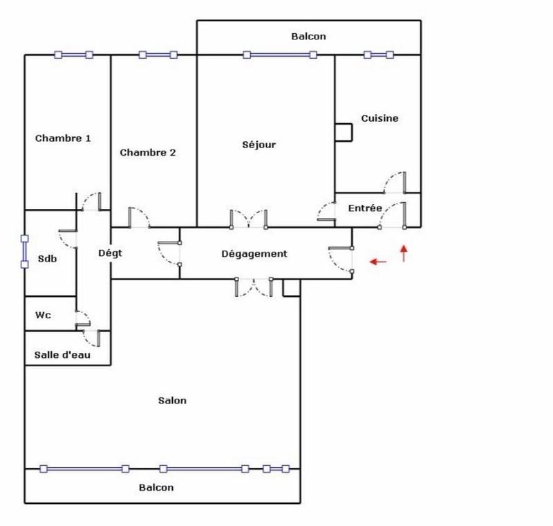Appartement - 106 m² - 4 pièces