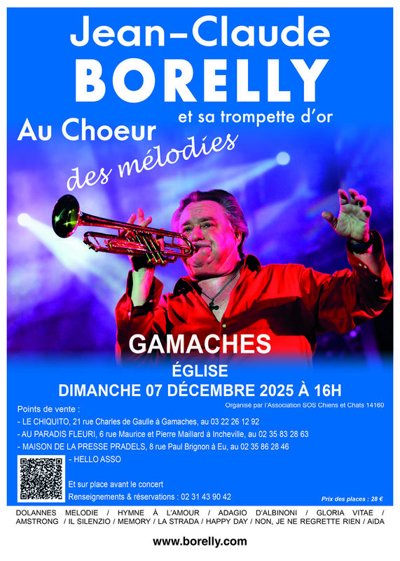 Jean-Claude Borelly et sa Trompette d'Or à Gamaches