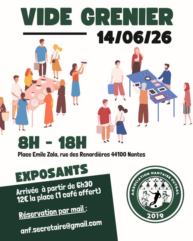 Vide-grenier de l'association nantaise de futsal
