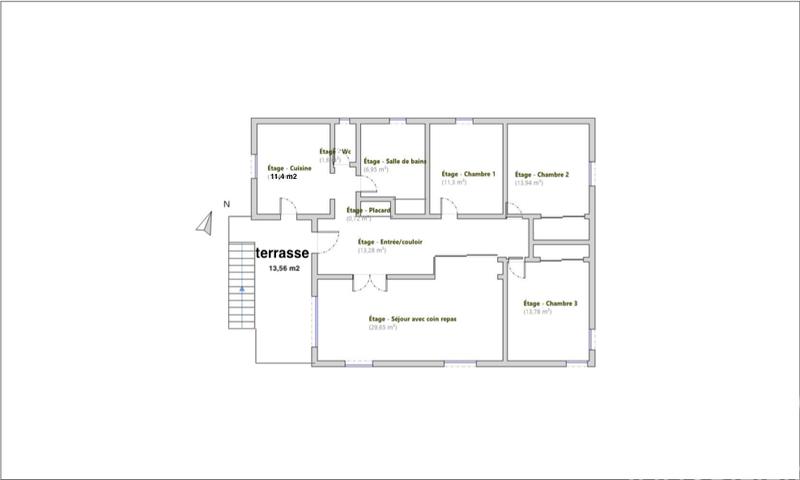 Maison - 202 m² - 7 pièces
