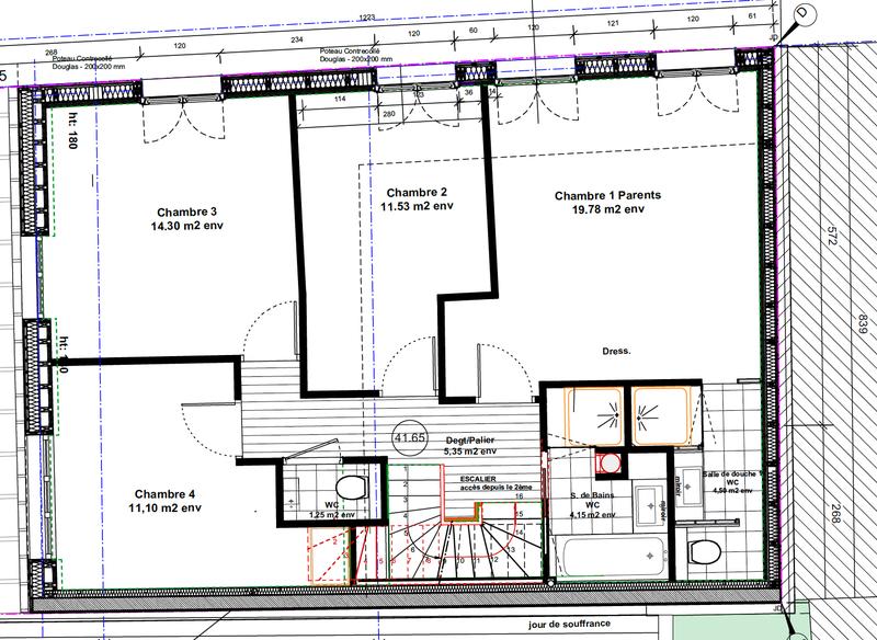 Triplex - 185 m² - 7 pièces