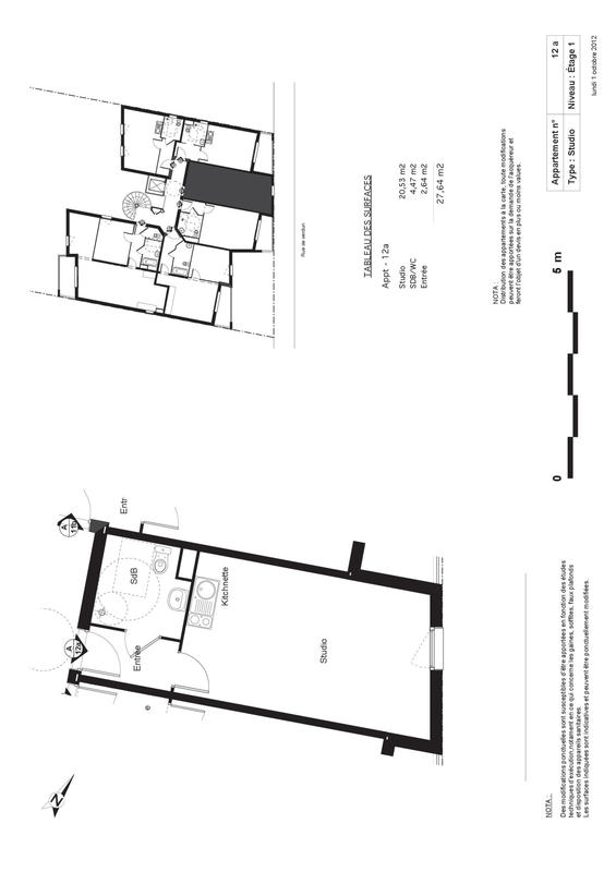 Appartement - 28 m² - 1 pièce