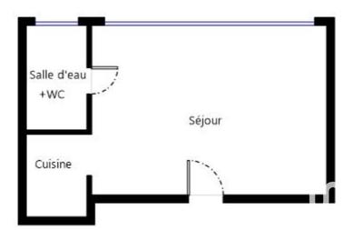Appartement - 21 m² - 1 pièce