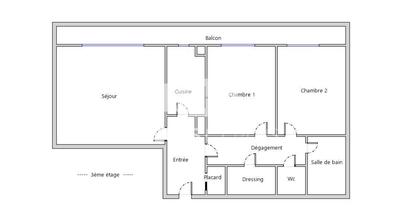 Appartement - 69 m² - 3 pièces