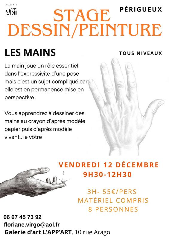 Stage dessin-peinture &quot;Les mains&quot;