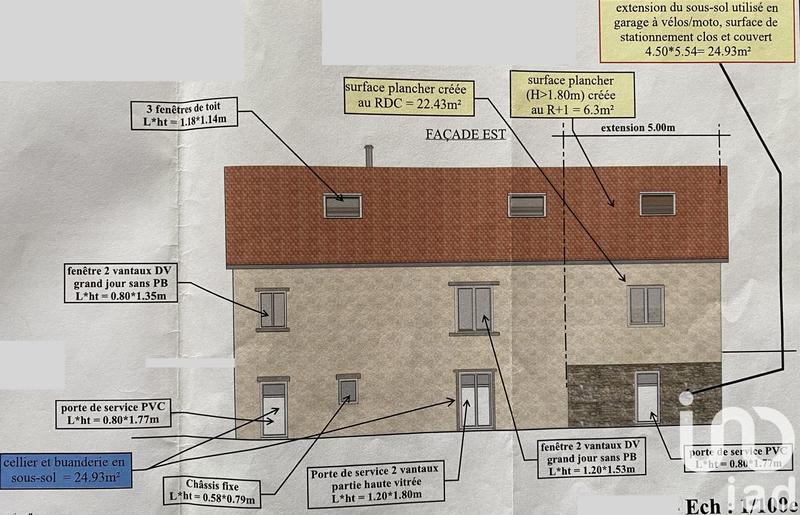 Maison de campagne - 70 m² - 4 pièces