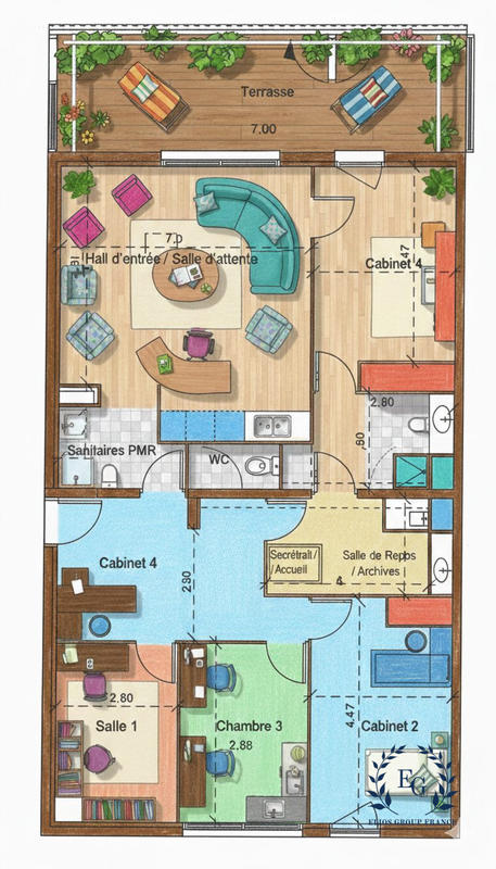 Appartement - 97 m² - 5 pièces