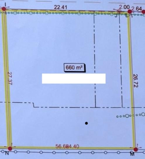 Terrain - 660 m²