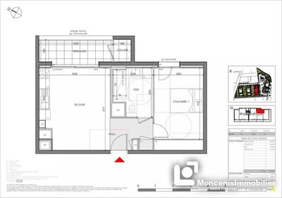 Appartement - 42 m² - 2 pièces