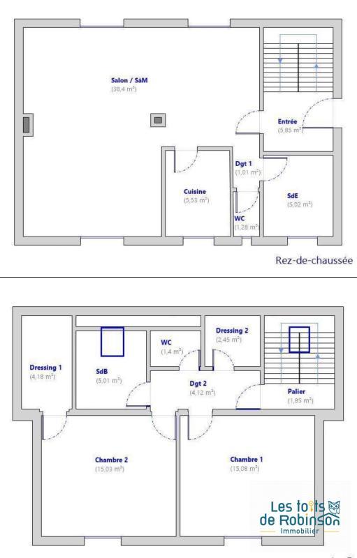 Maison ancienne - 106 m² - 4 pièces