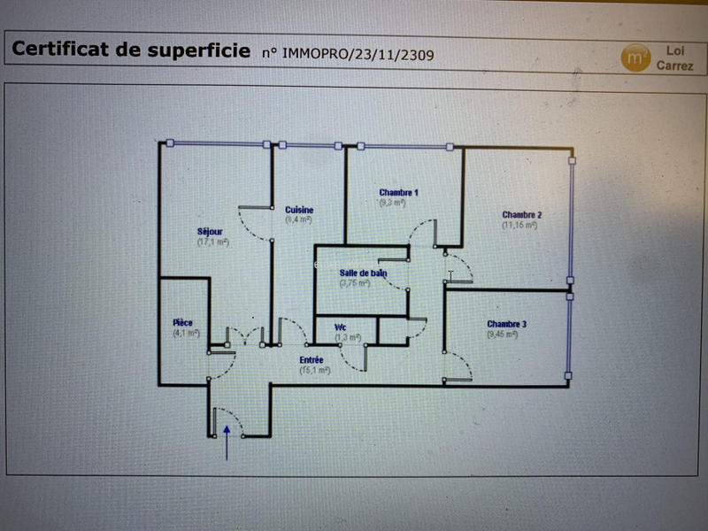 Appartement - 80 m² - 4 pièces