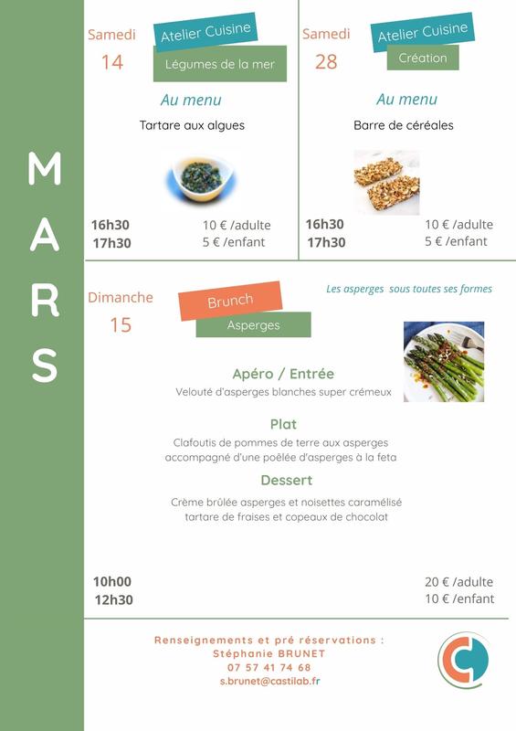Ateliers culinaires Bio d'Ici