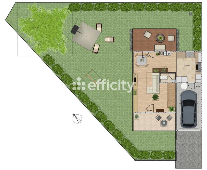 Maison - 80 m² - 3 pièces