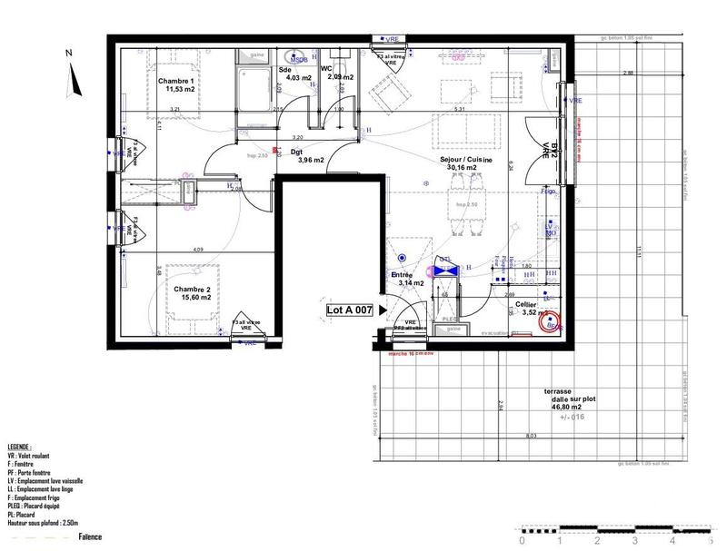Appartement - 74 m² - 3 pièces