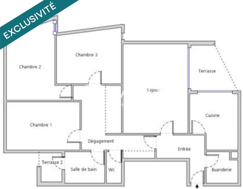 Appartement - 98 m² - 4 pièces