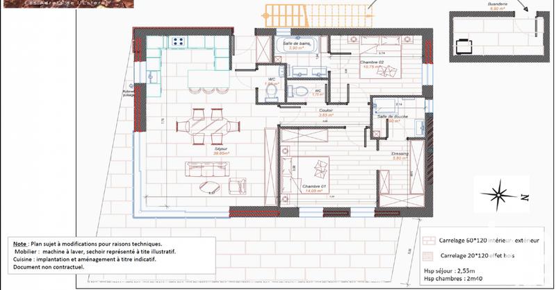 Appartement - 84 m² - 3 pièces