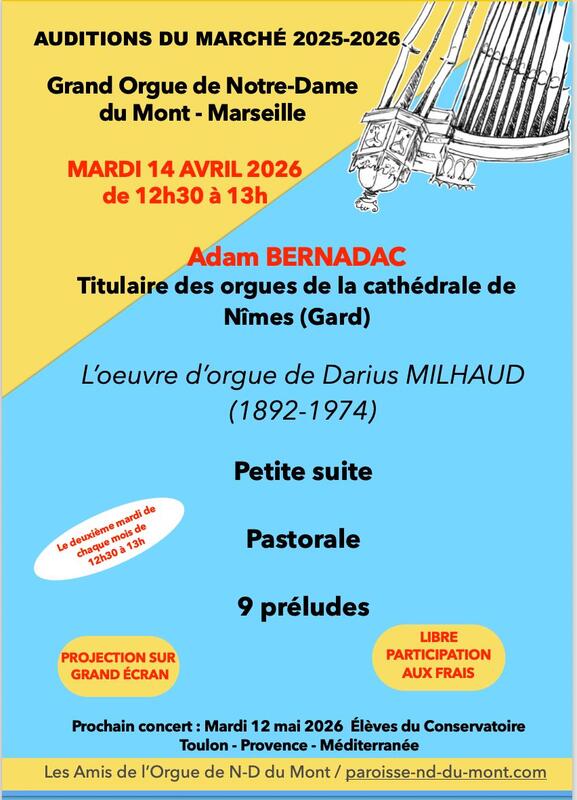 Les Auditions du marché : concerts d'orgue