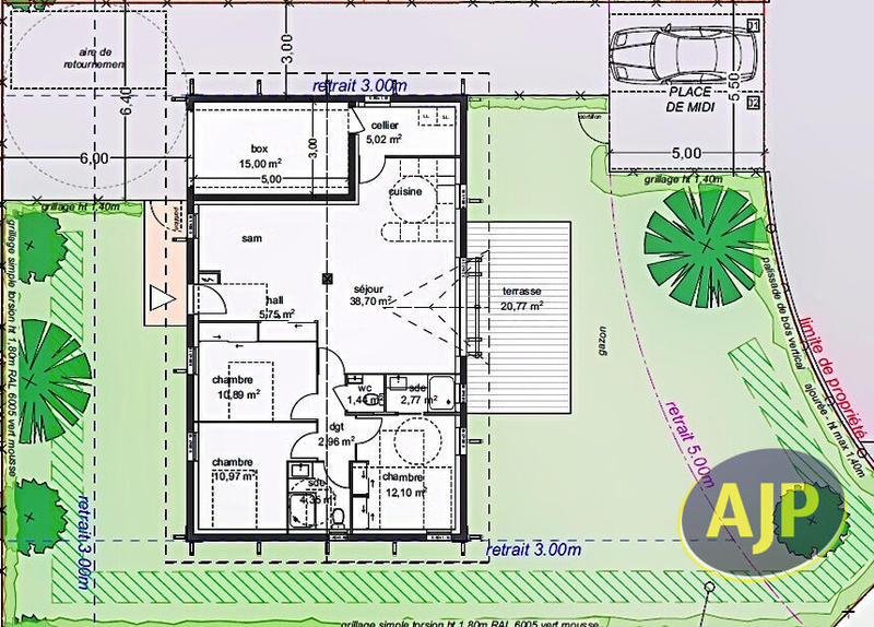 Maison - 95 m² - 4 pièces