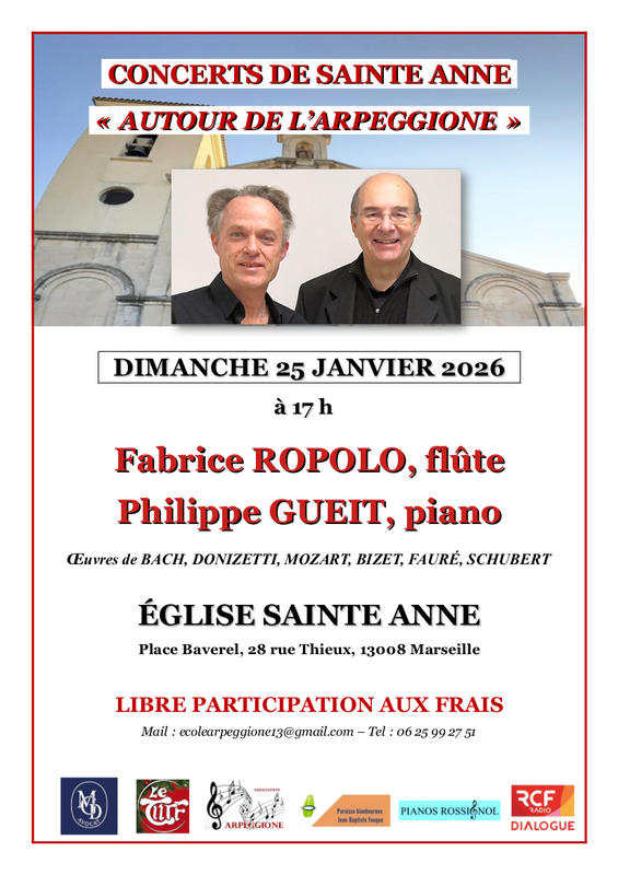 Concert flûte et piano – Ropolo / Gueit – Schubert “Arpeggione”