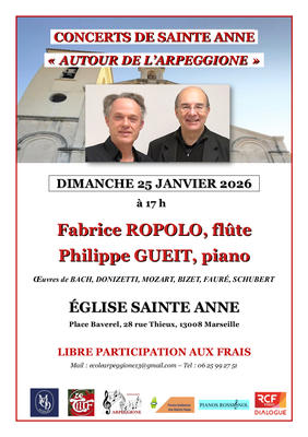 Concert flûte et piano – Ropolo / Gueit – Schubert “Arpeggione”
