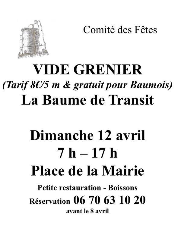 Vide grenier du printemps